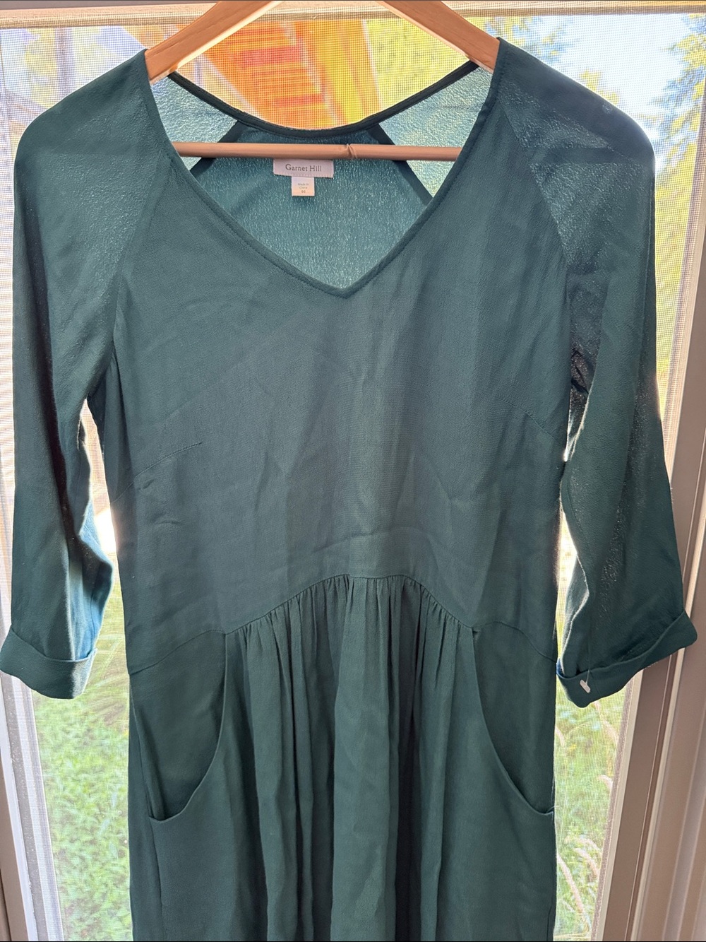 Garnet Hill Teal Dress - size 00